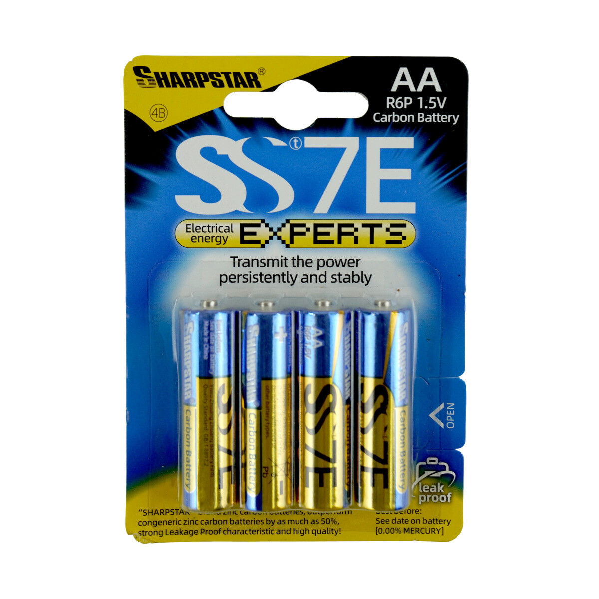 PILAS AA X4UDS CARBON BLISTER 