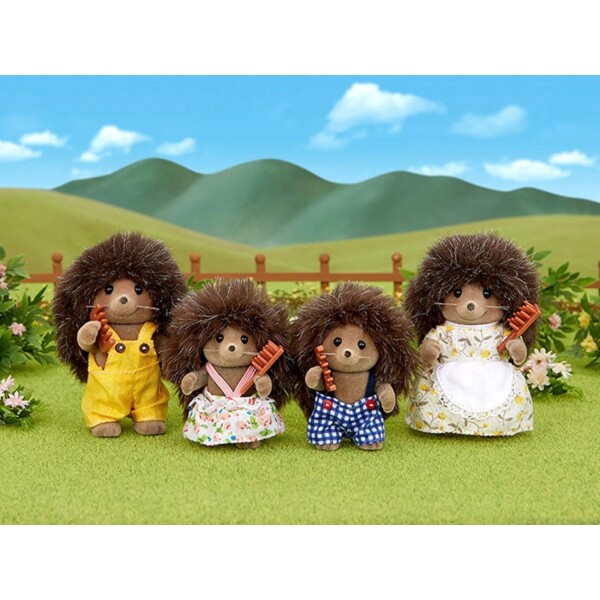 Sylvanian Families Familia 4 Erizos Muñeco Figura Juguete Sylvanian Families Familia 4 Erizos Muñeco Figura Juguete