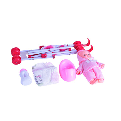 3x2 Bebé C/paraquita y accesorios en caja visora 28*10*60.5c 3x2 Bebé C/paraquita Y Accesorios En Caja Visora 28*10*60.5c