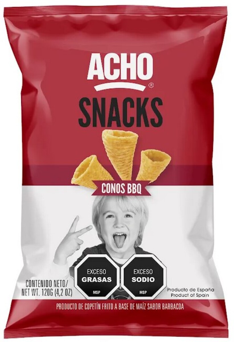 SNACK CONOS ACHO 120G BARBACOA 