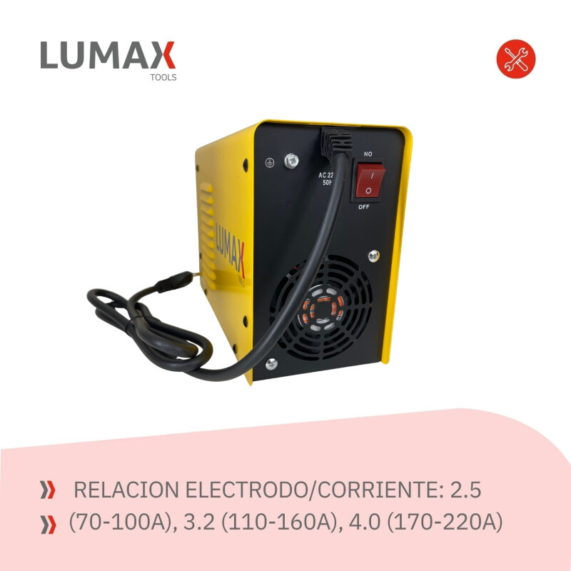 Soldadora Inverter Lumax 200AMP + Regalo Amarillo