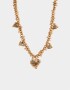Collares Cortos Corazón Collares Cortos Con Corazón - Dorado