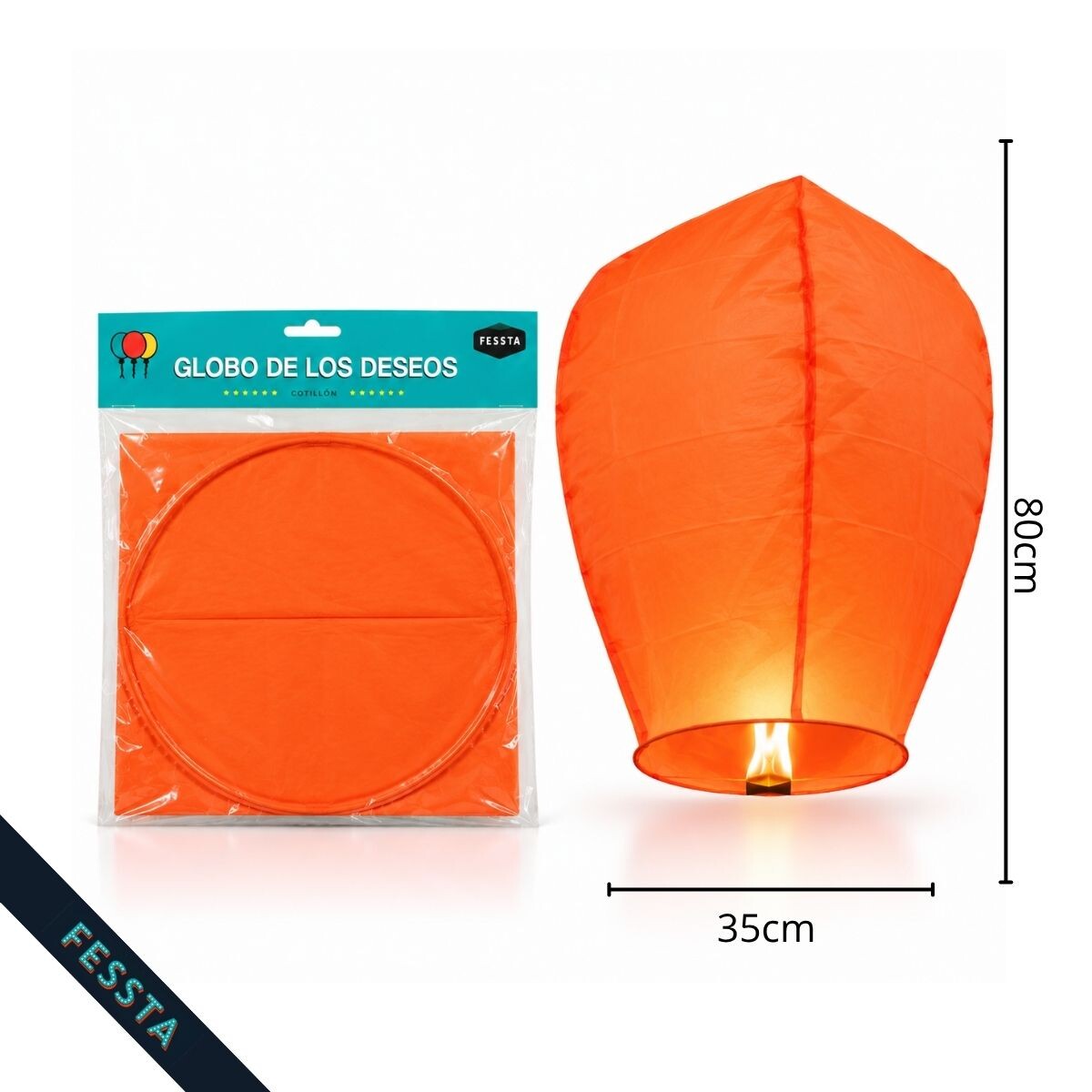 Globos de los deseos x1 - Naranja 
