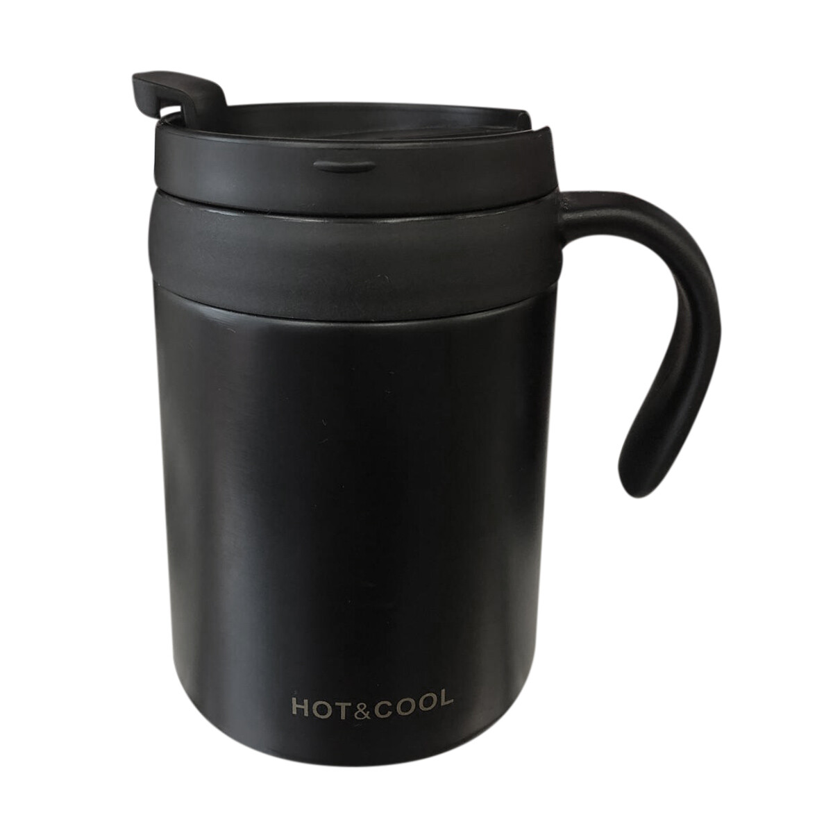 Jarra Taza Térmica Acero Inoxidable - 500 ml Negro 