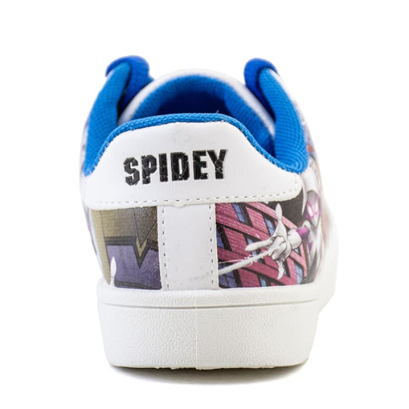 Championes Marvel Spiderman de Niños - SPICFW23004 Blanco-azul