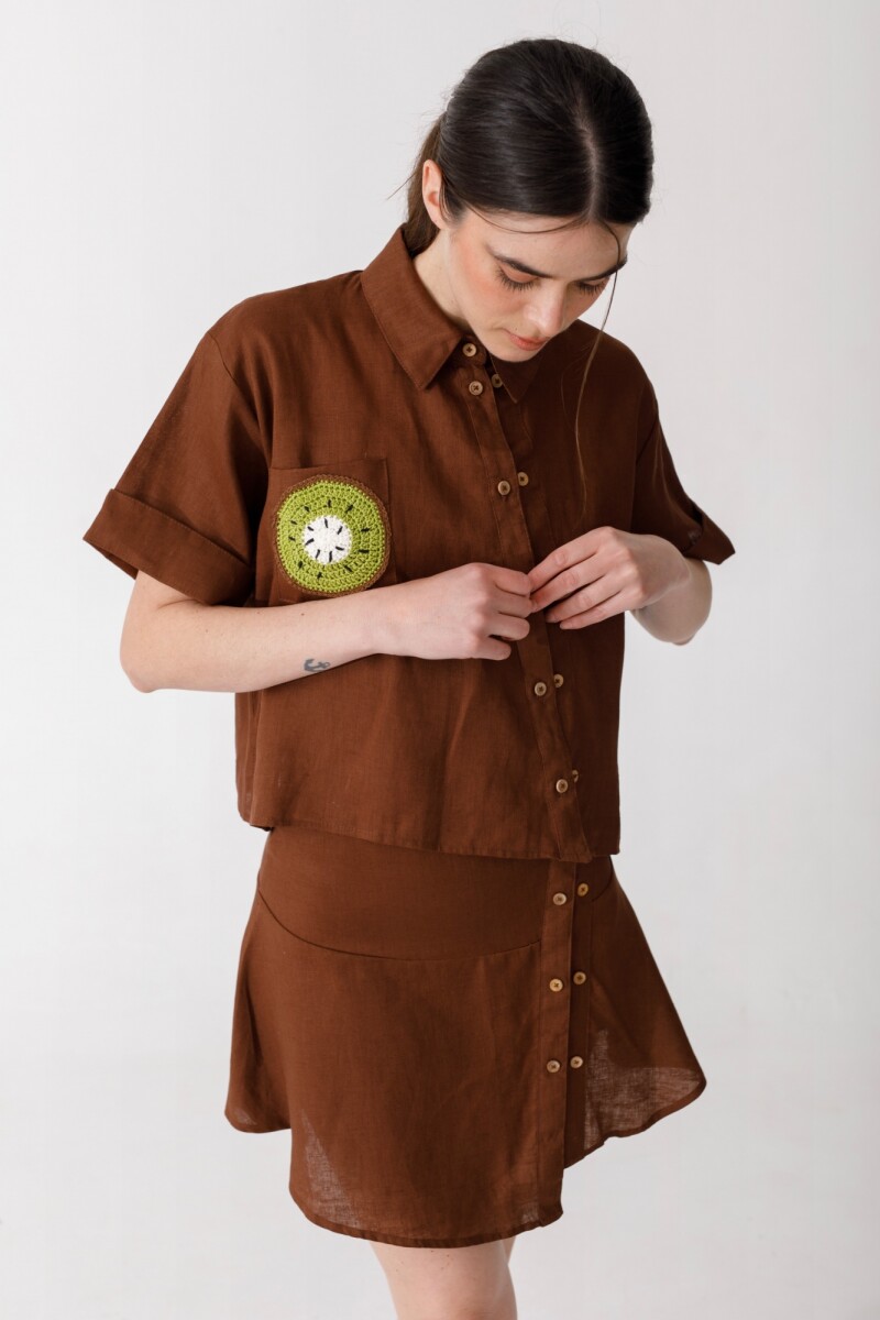 PRE VENTA BLUSA LUZ Chocolate