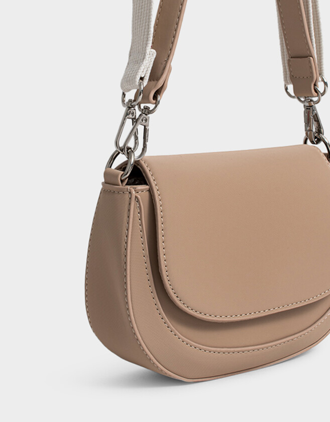 Bandoleras Boho Bandolera Con Solapa - Marron Beige