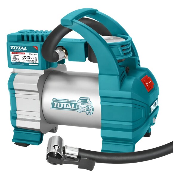 Inflador para Autos con Manómetro 140PSI Total Inflador para Autos con Manómetro 140PSI Total