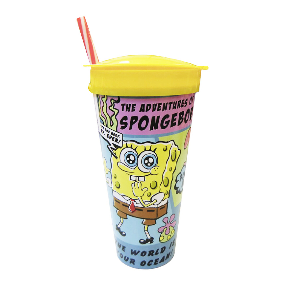 Vaso Plástico 2 en 1 Bob Esponja 