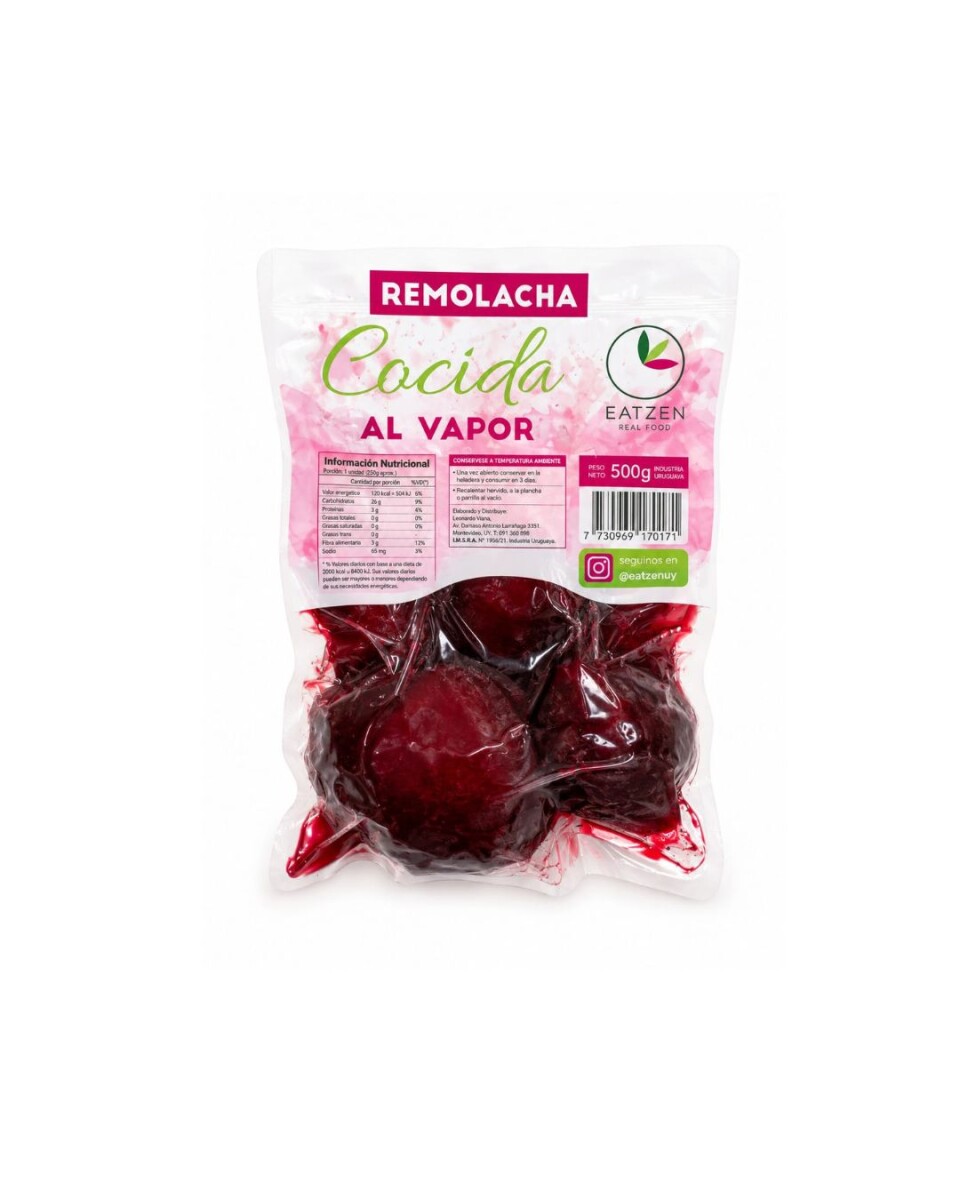 REMOLACHA COCIDA AL VAPOR 