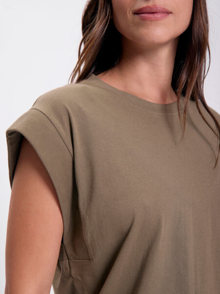 Remera sin mangas Verde