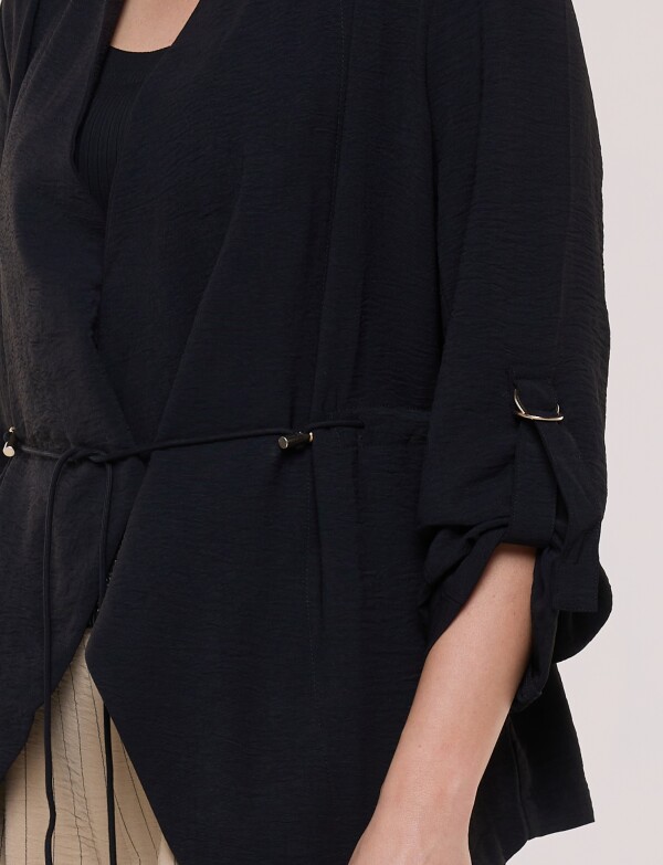 Chaqueta Cintura Ajustable NEGRO