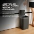 Papelera Cesto Basura Automatica 16l Basurero Sensor Color Variante Gris