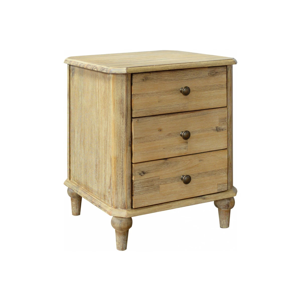 Mesa de luz madera natural 