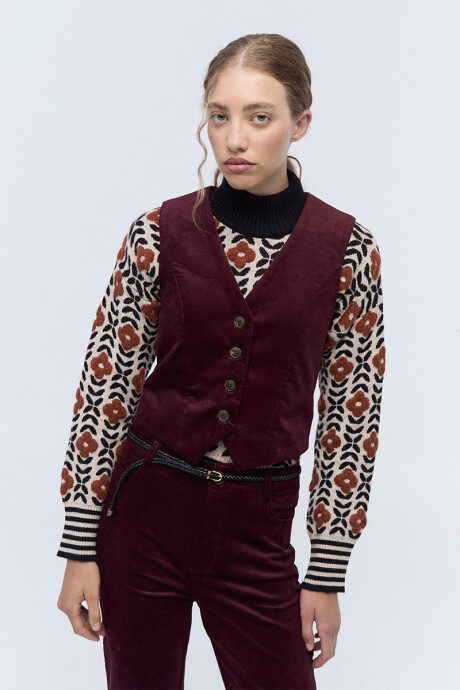 Chaleco Liverpool Bordo