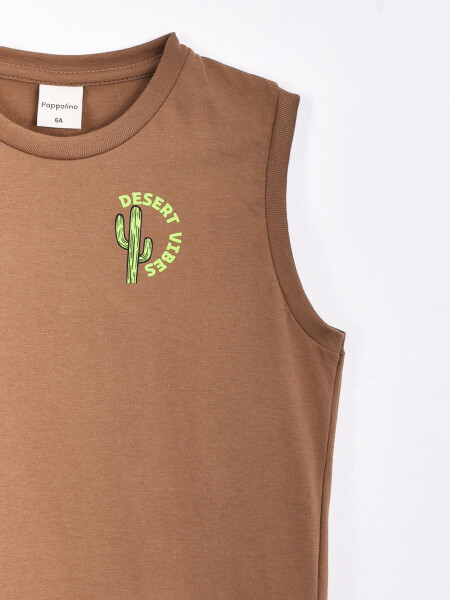MUSCULOSA DESERT VIBES MARRON