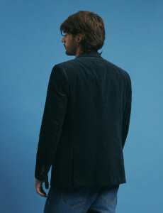110470 SACO HARRINGTON LABEL Azul Oscuro