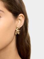 Pendientes De Media Flor dorado