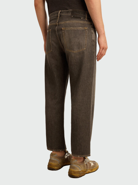 GOLDEN GOOSE - Jeans con efecto lavado a la piedra Negro