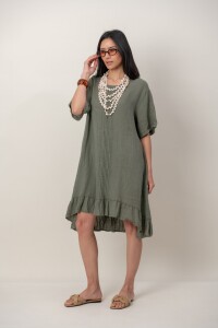 VESTIDO ILANA Verde Seco