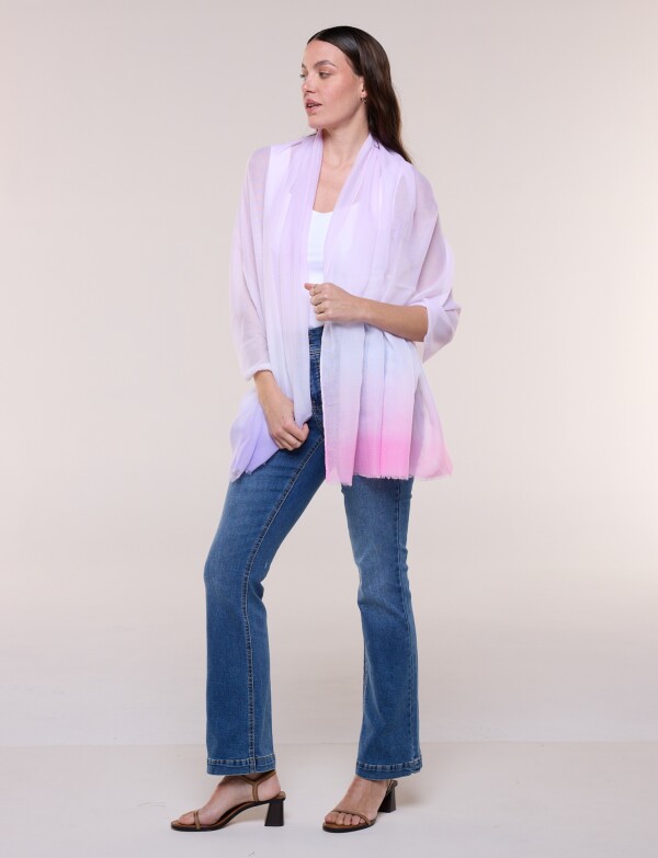 Pashmina Degradé LAVANDA/MULTI