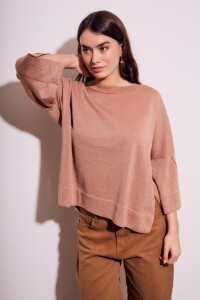 Sweater Manga Volado Mocha