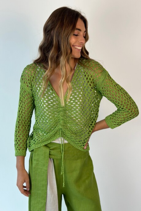 TOP TEJIDO YOKO Verde
