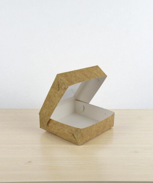 Caja flexi 53 13x13x4 con visor MADERA