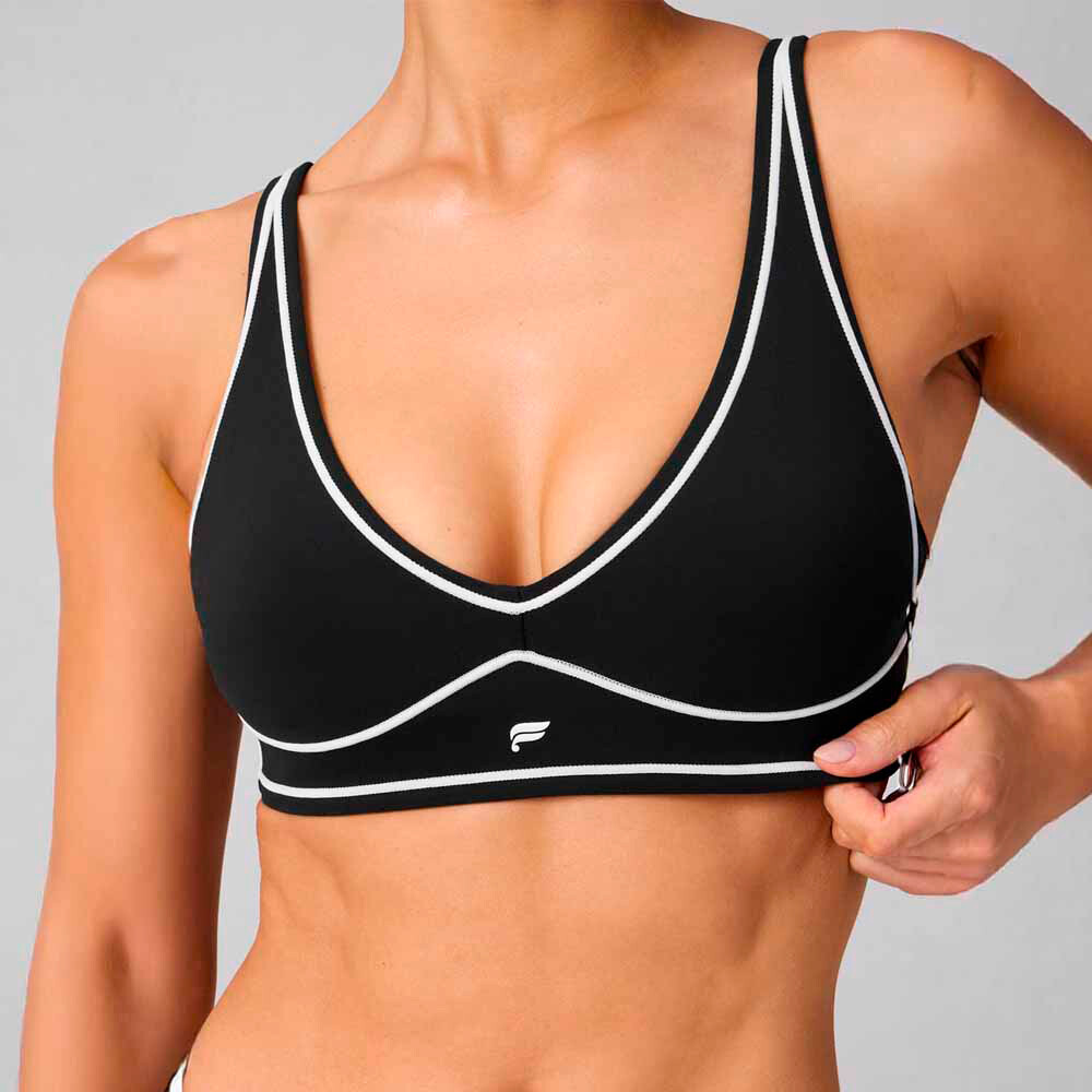 Bra Pureluxe Longline Low Impact Bra Mujer Black/classic White