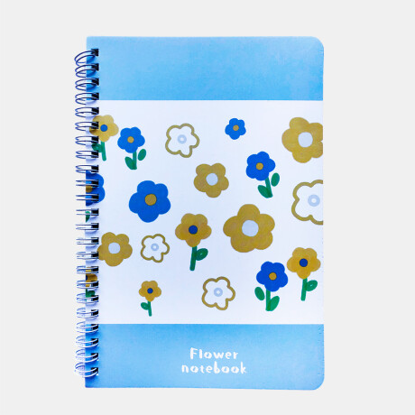 Libreta A5 Estampada Diseño Blanco 08