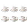SET TAZA C/PLATITO DIS CORAZON 12PZAS Unica