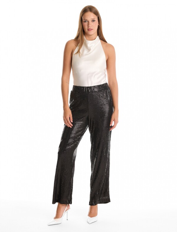 Pantalon Lentejuelas NEGRO