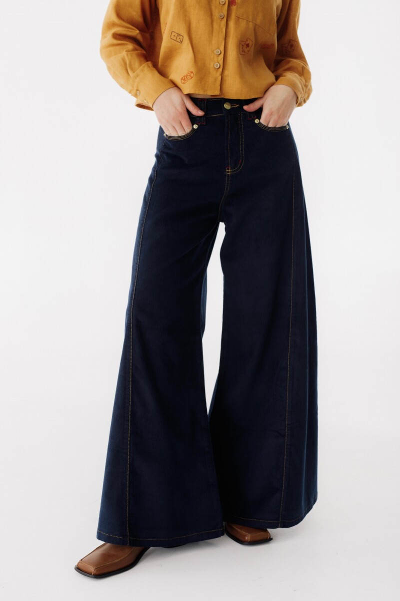 PRE VENTA Pantalón Wide XL Corderoy Azul