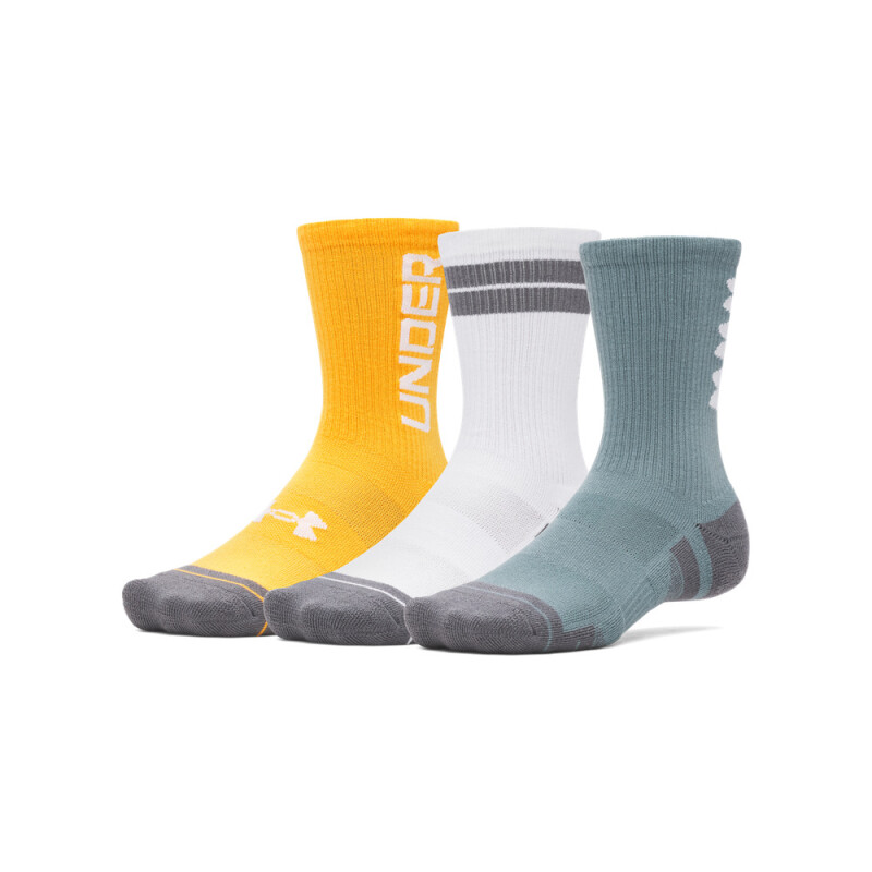 UA Perf Tech Nov 3pk Crew-BLU BLU-587