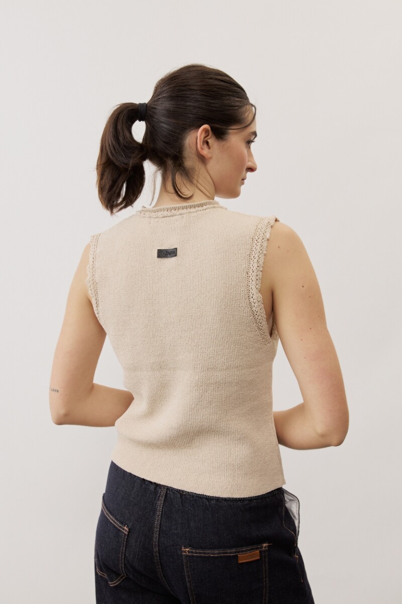 Chaleco Teixit BEIGE