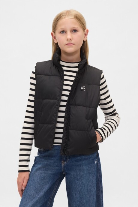 Chaleco Logo Gap Niña True Black