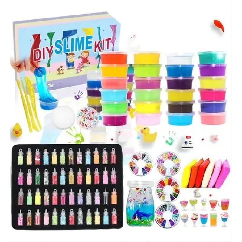 Kit Slime 24 colores - 108 piezas Kit Slime 24 Colores - 108 Piezas