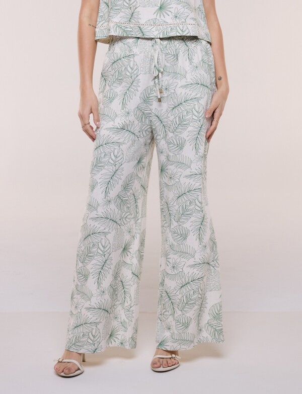 Palazzo De Lino Estampado MULTI/VERDE