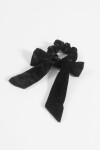 Gomita scrunchie moña negro