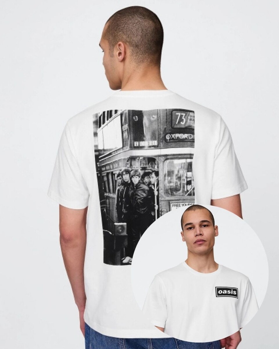 Remera Bandas Manga Corta Hombre - New Off White Opt1 