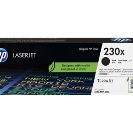 HP 230X - Negro - original - LaserJet - cartucho de tóner (W2300X) - para Color LaserJet Pro 4201, 4203, MFP 4301, MFP 4303 HP 230X - Negro - original - LaserJet - cartucho de tóner (W2300X) - para Color LaserJet Pro 4201, 4203, MFP 4301, MFP 4303