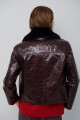 CHAQUETA GLOSSY BURDEOS