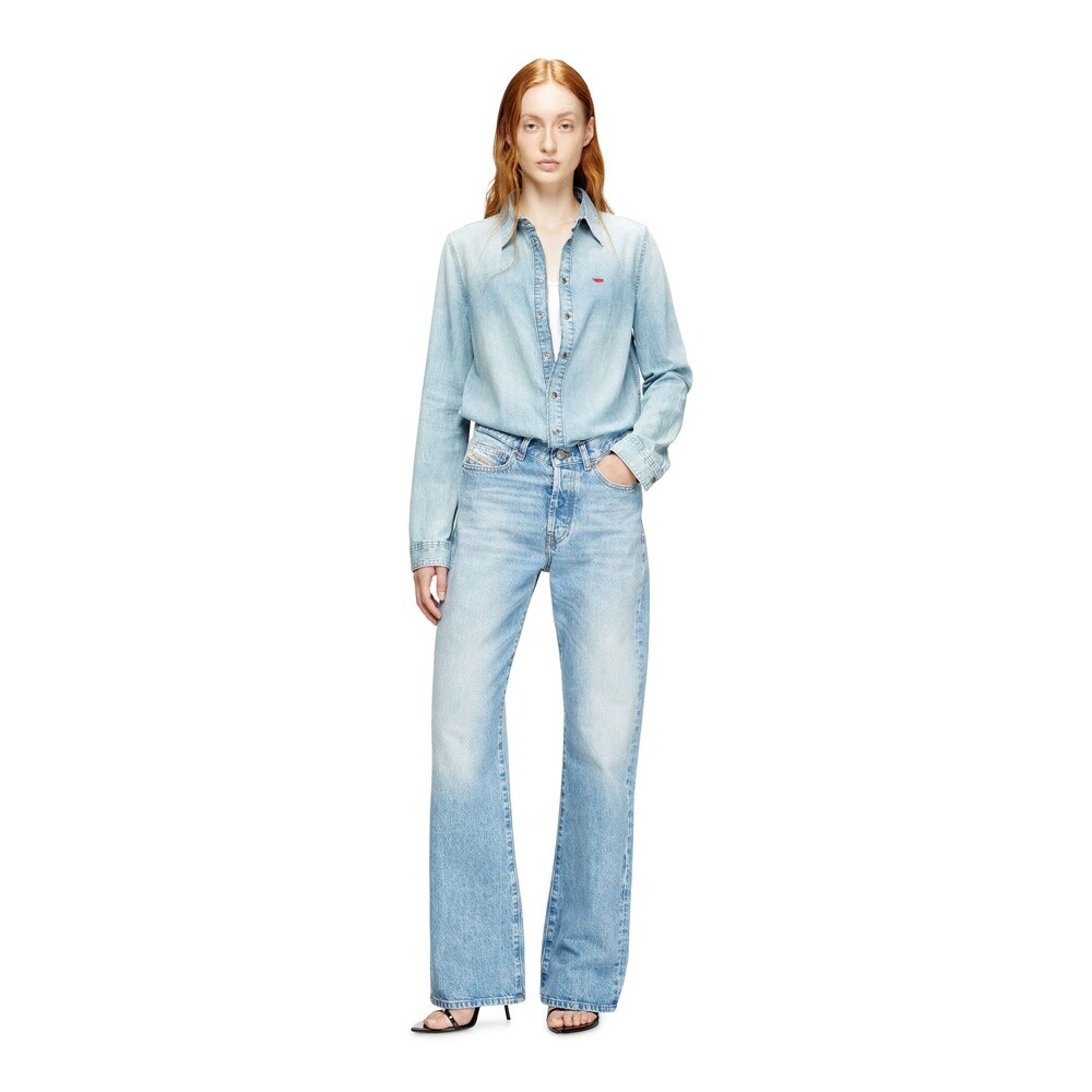 Camisas Urbano Para Mujer De-Eazy Shirt Azul claro