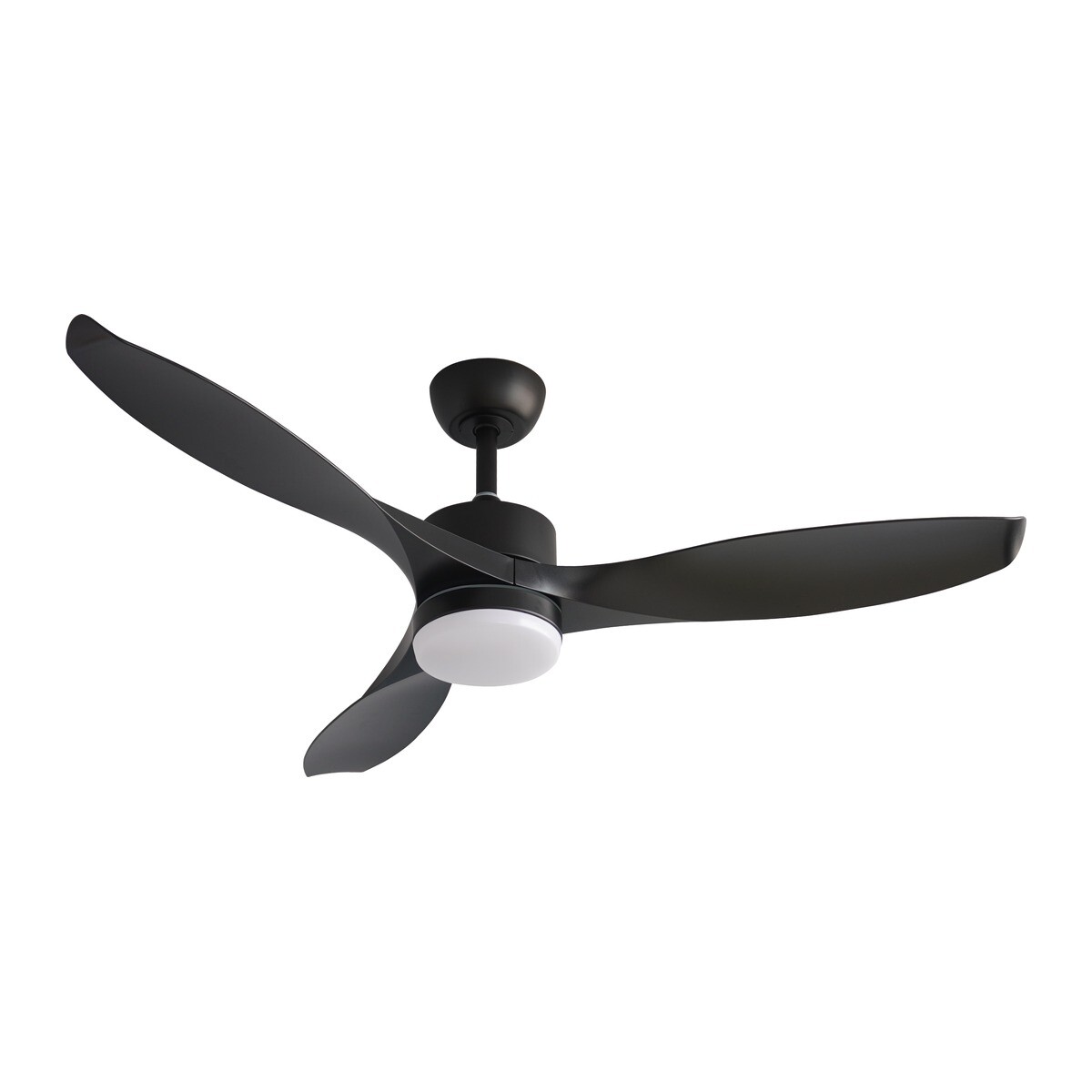 Ventilador de Techo Practic Life FS52011 con Luz LED y Control Remoto - Negro 
