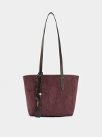 Bolso Shopper Reversible Con Bolsa Extraíble M marron