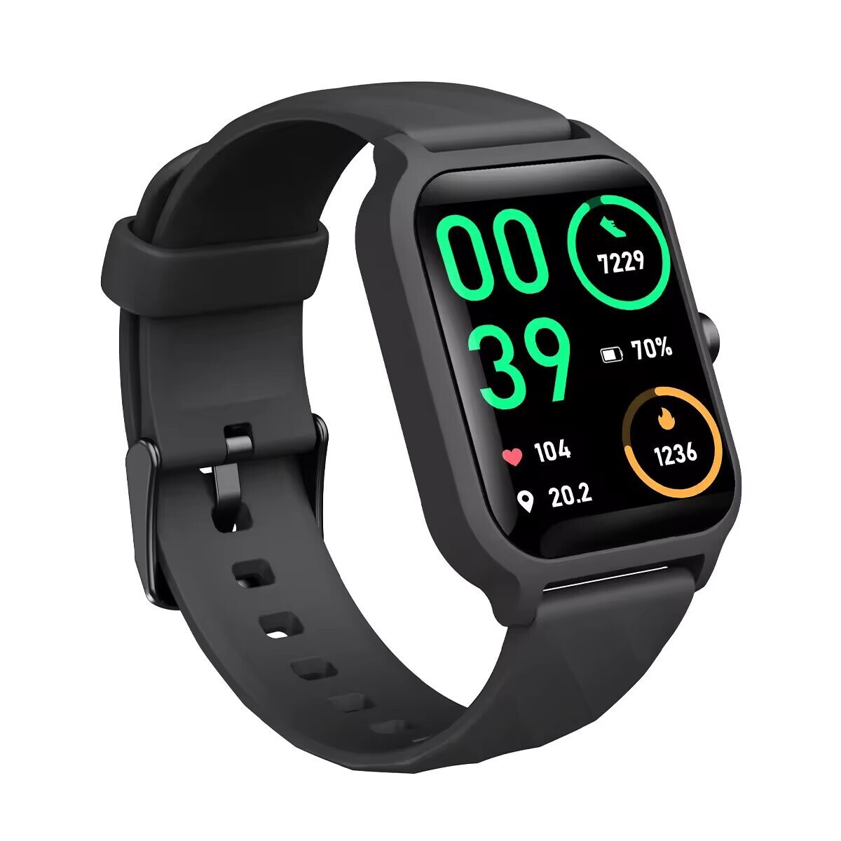 Reloj Inteligente Smartwatch Fitness Miccel Bluetooth IP68 - Color Variante Negro 