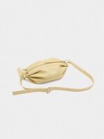 Bolso Bandolera Con Fruncidos amarillo