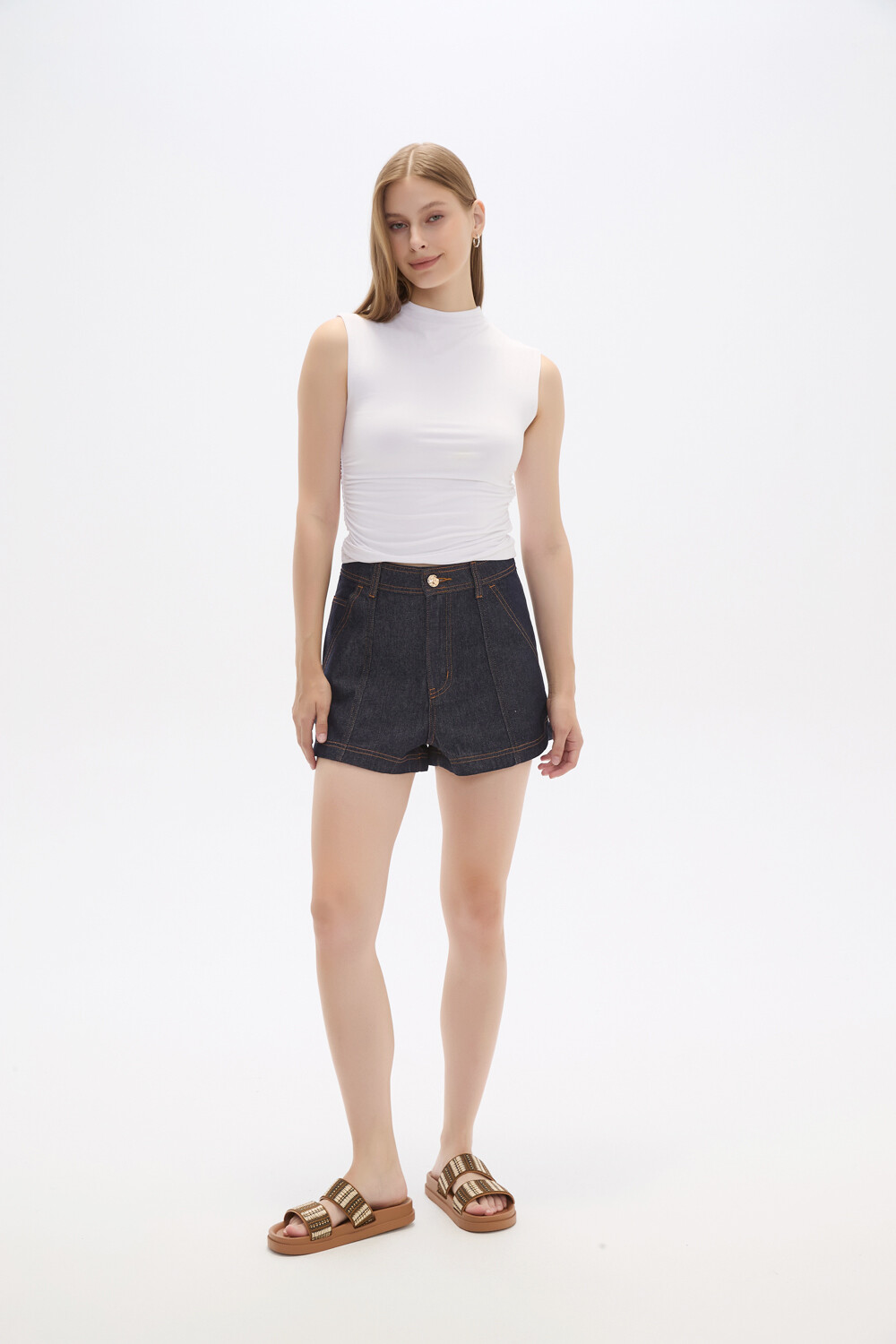 Short Mirnia Azul Indigo