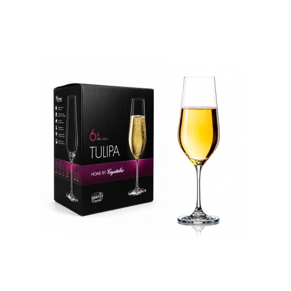 Set copas Tulipa 170 ml x6 BOHEMIA Set copas Tulipa 170 ml x6 BOHEMIA
