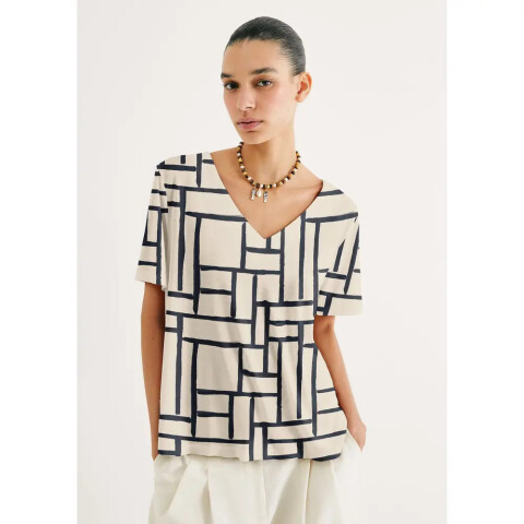 BLUSA MM FEM BEGE